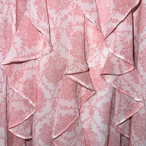 Disney D-Signed Beauty and the Beast Girls Brocade Chiffon Ruffle Tank Dress - Picture 4 of 13